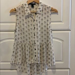 Flowy Sleeveless Button Down